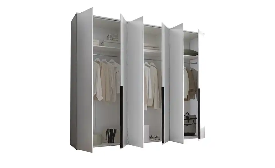 Drehtürenschrank Kevo, geöffnet