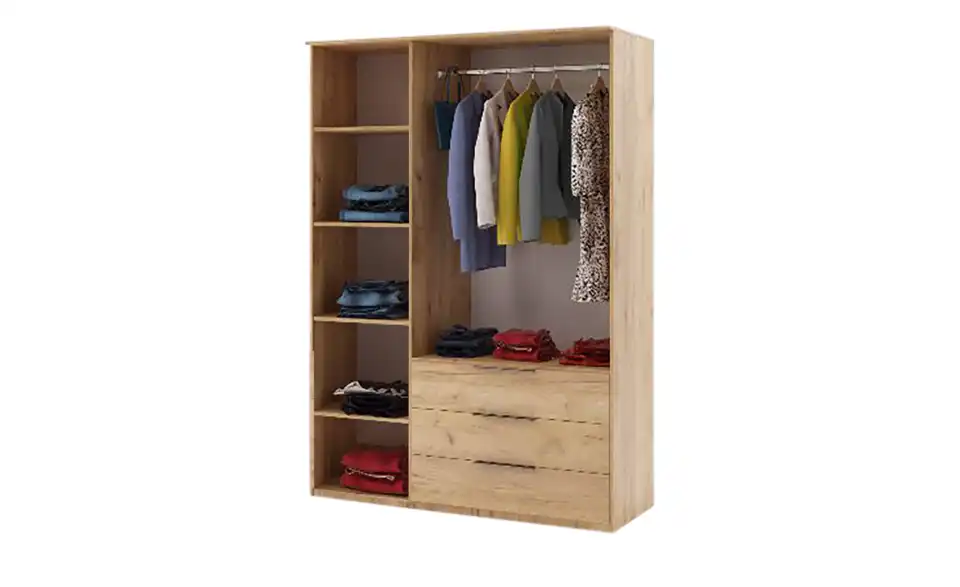 Drehtürenschrank Sorento, geöffnet