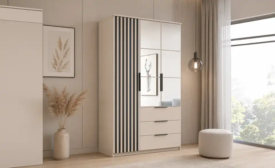 Drehtürenschrank Torino, in Wohnsituation