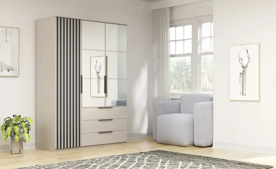 Drehtürenschrank Torino, in Wohnsituation