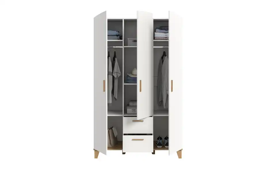 Kleiderschrank, geöffnet