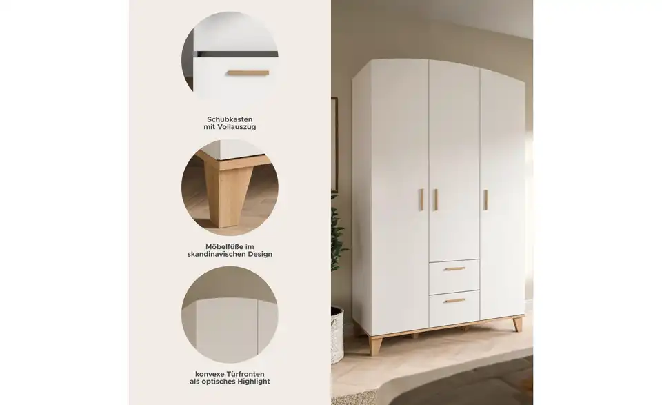 Kleiderschrank, Bild mit Text
