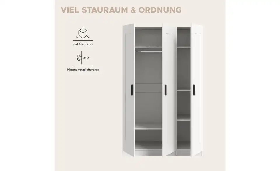 Kleiderschrank, Bild mit Text