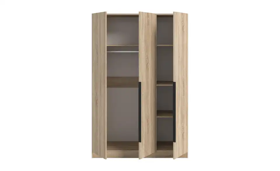 Drehtürenschrank, geöffnet