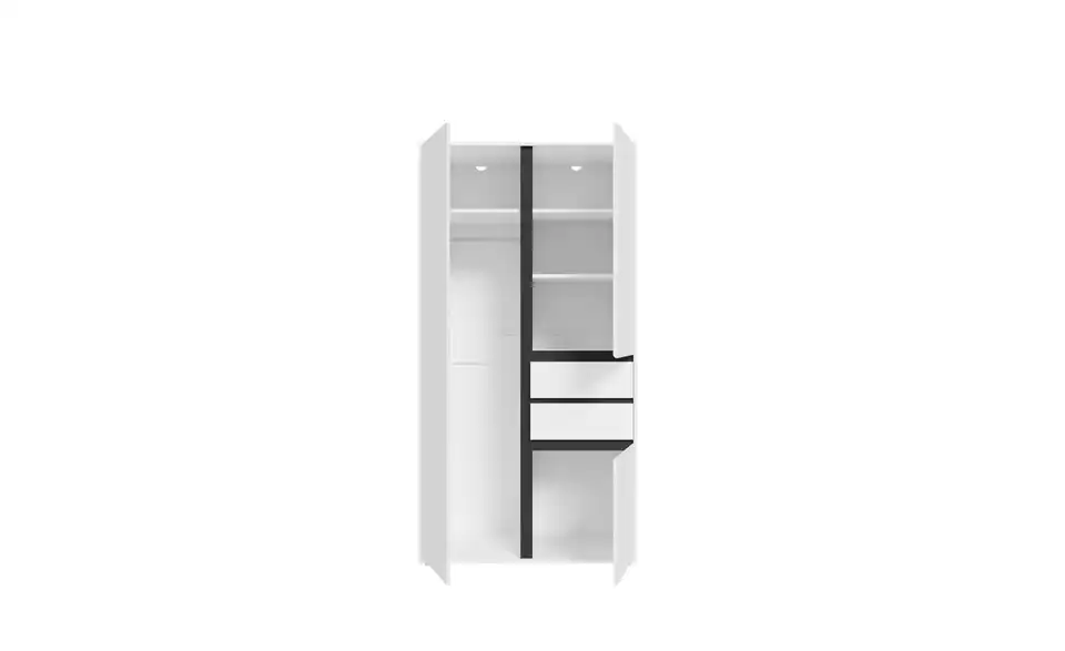 Kleiderschrank, geöffnet