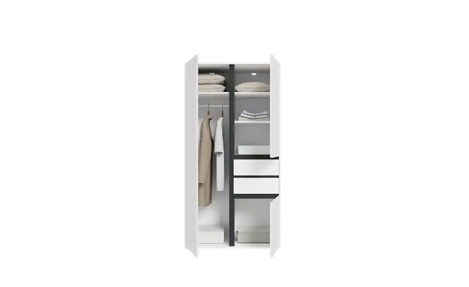 Kleiderschrank, geöffnet