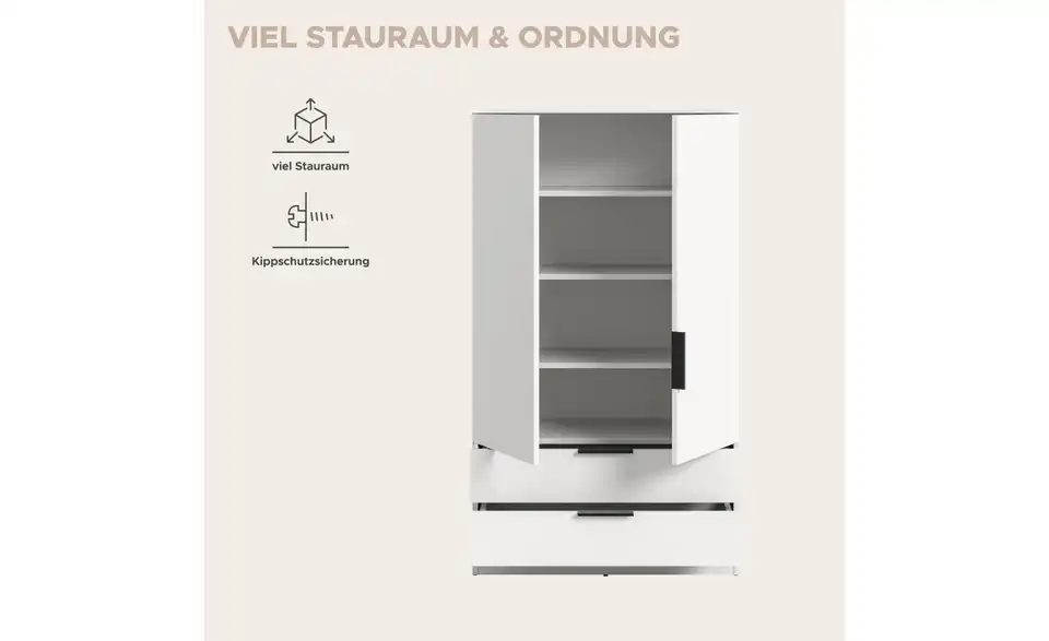 Wäscheschrank, Bild mit Text