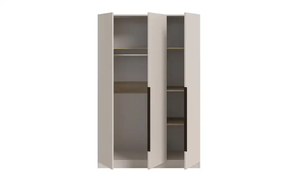 Drehtürenschrank, geöffnet