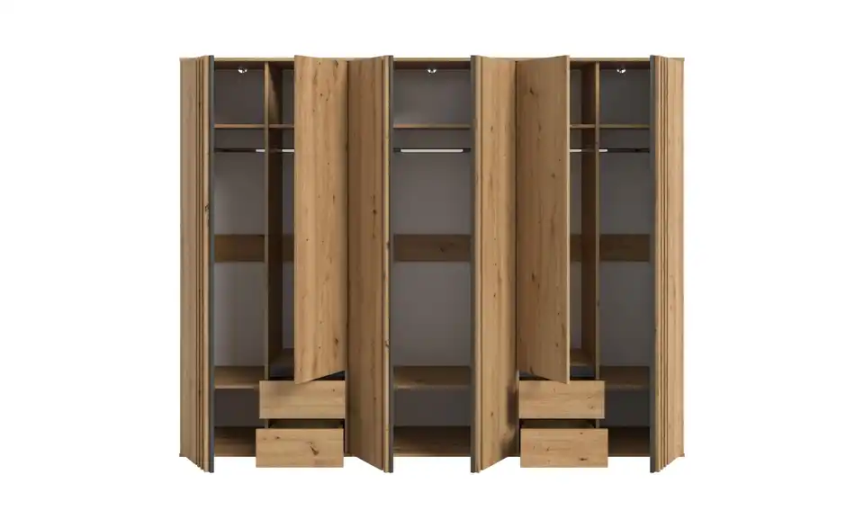 Kleiderschrank, geöffnet