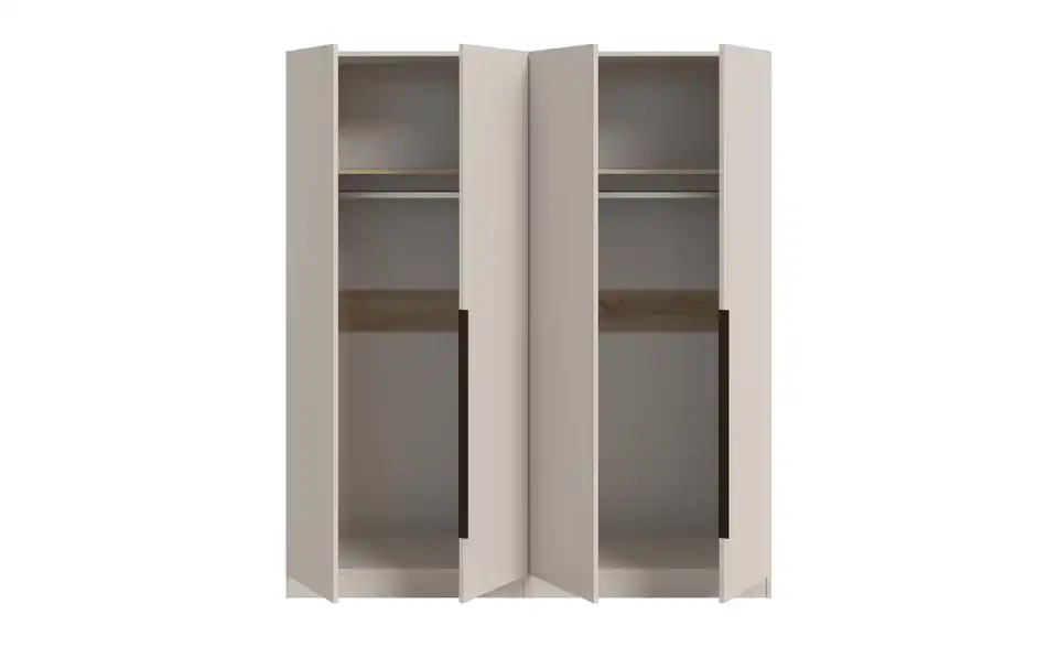 Drehtürenschrank, geöffnet