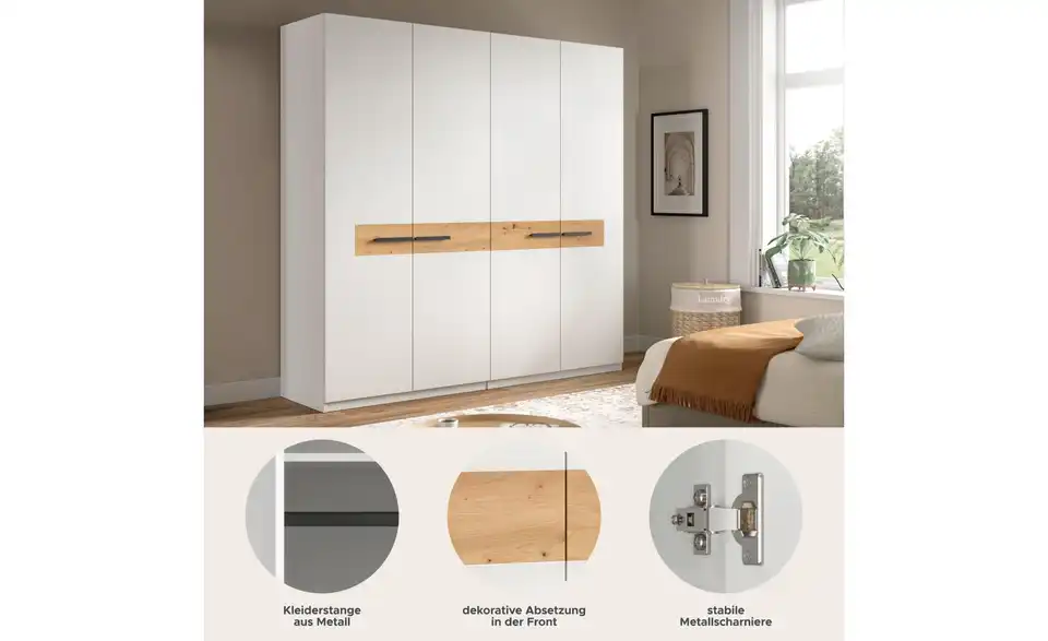 Kleiderschrank, Bild mit Text
