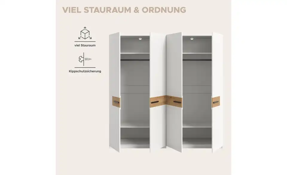 Kleiderschrank, Bild mit Text