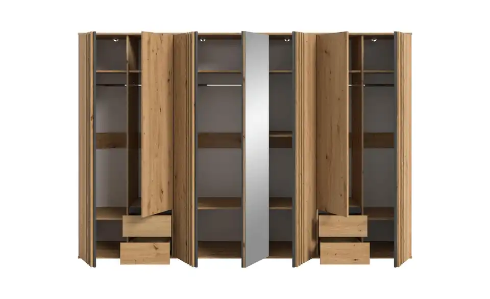 Kleiderschrank, geöffnet