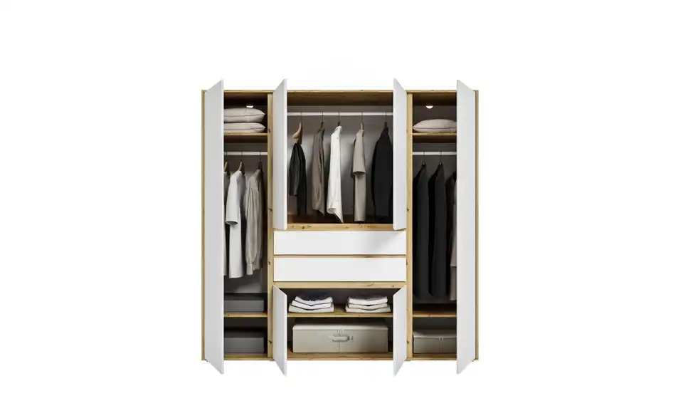 Kleiderschrank, geöffnet