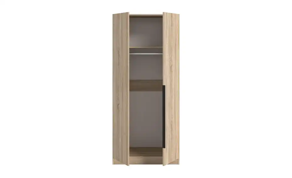 Drehtürenschrank, geöffnet