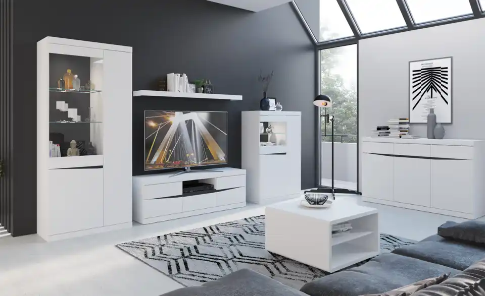 Vitrine Turino Neo, in Wohnsituation