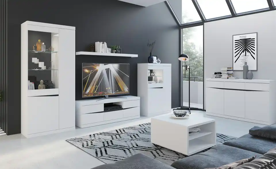 Vitrine Turino Neo, in Wohnsituation
