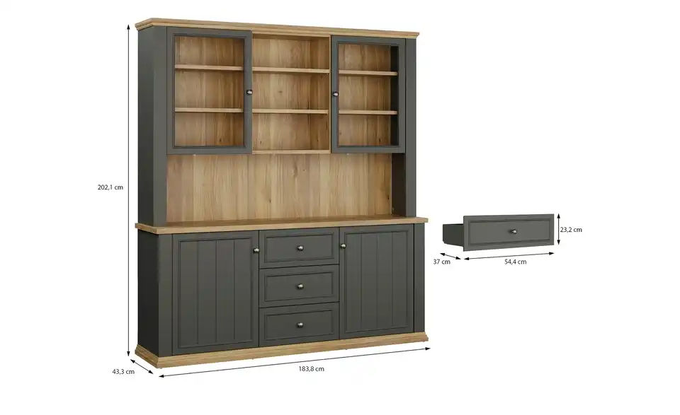 Buffet Countryside, Bemaßung