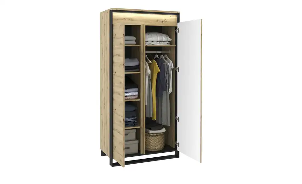 Kleiderschrank Quant, geöffnet