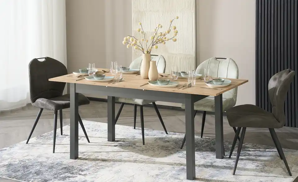 Esstisch Ben in verschiedenen Größen, Funktionsansicht