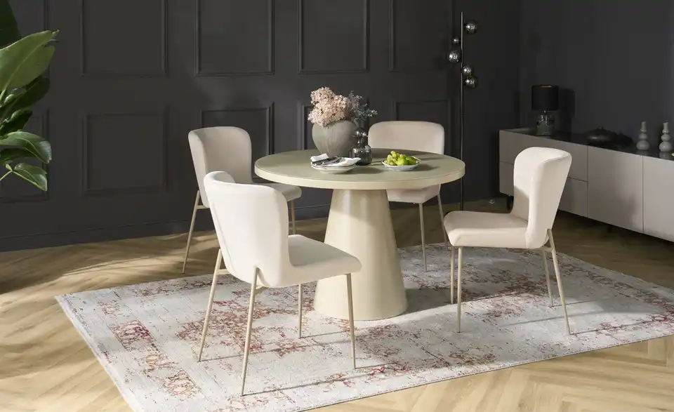 Samt-Polsterstuhl Emmeline, in Wohnsituation