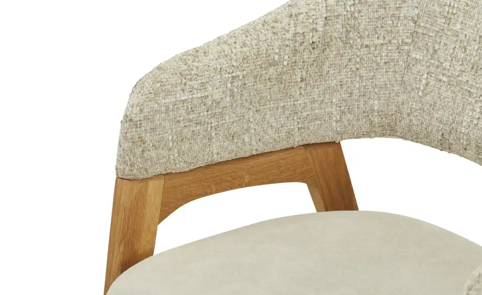 Bouclé-Armlehnstuhl Erik, Detailansicht