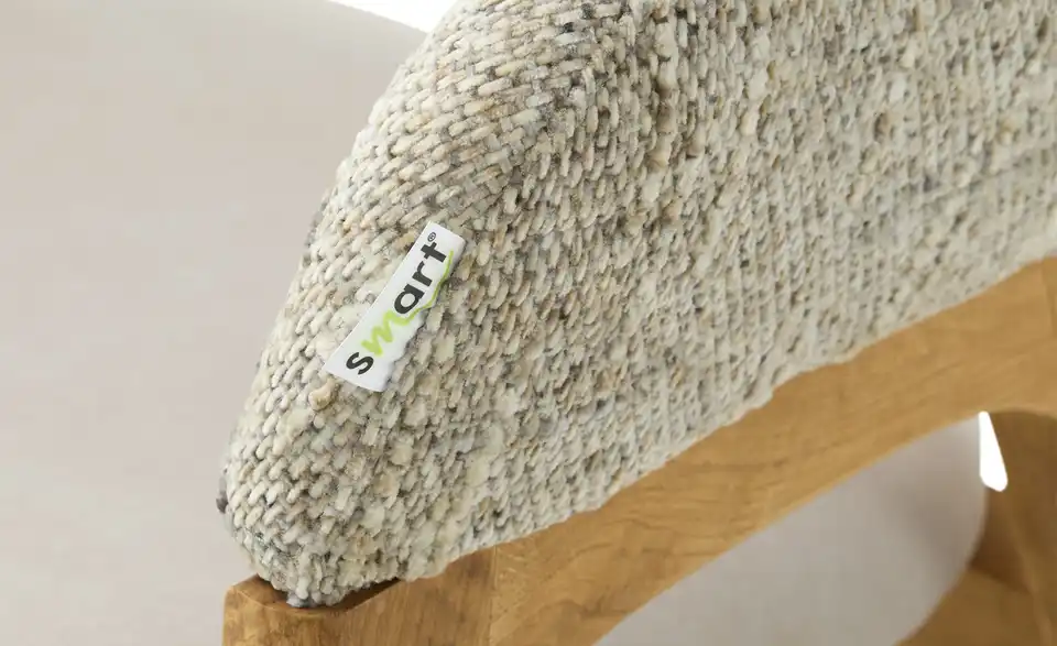 Bouclé-Armlehnstuhl Erik, Detailansicht