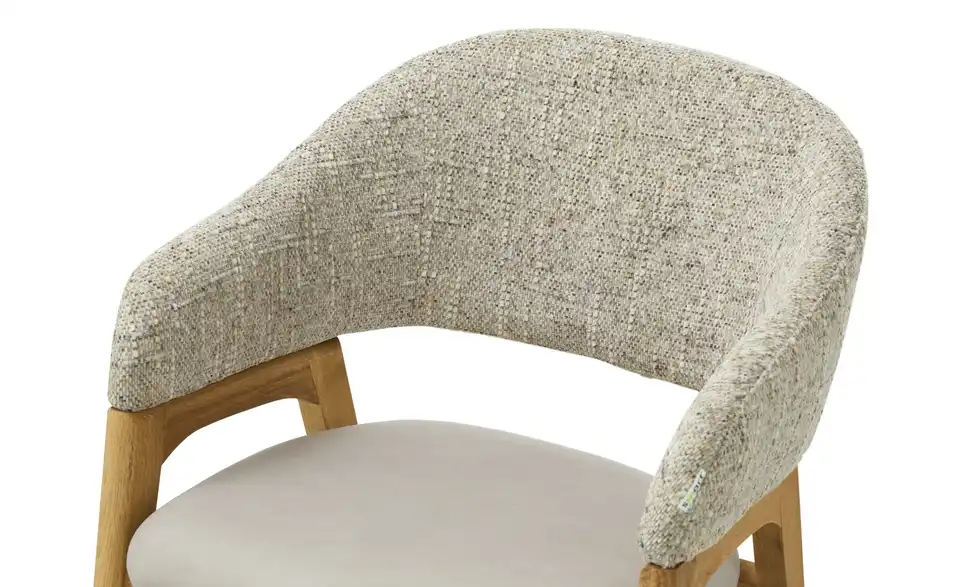 Bouclé-Armlehnstuhl Erik, Detailansicht