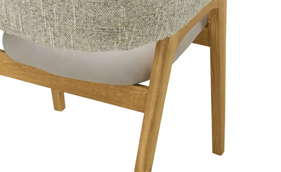 Bouclé-Armlehnstuhl Erik, Detailansicht