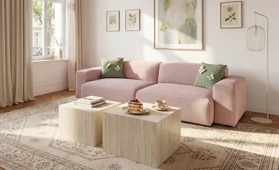 Couchtisch 2er Set Queluz, in Wohnsituation