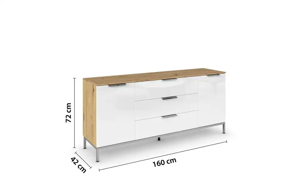 Sideboard Flipp, Bemaßung