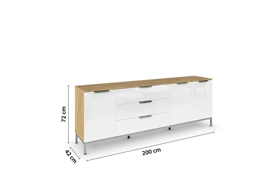 Sideboard Flipp, Bemaßung