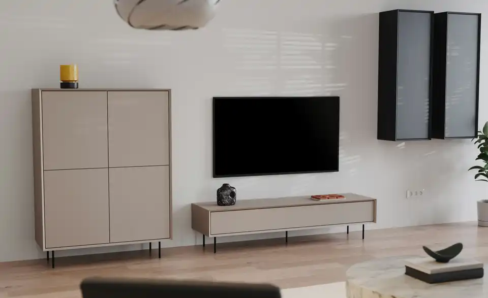 TV-Lowboard, in Wohnsituation