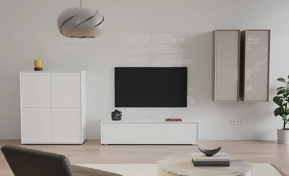 TV-Lowboard, in Wohnsituation