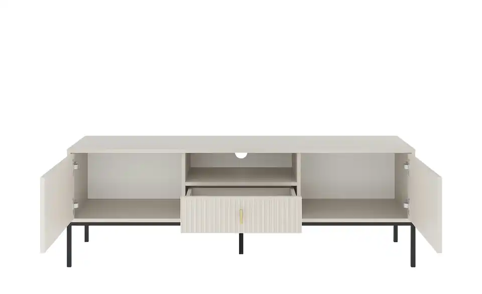 TV-Lowboard, geöffnet