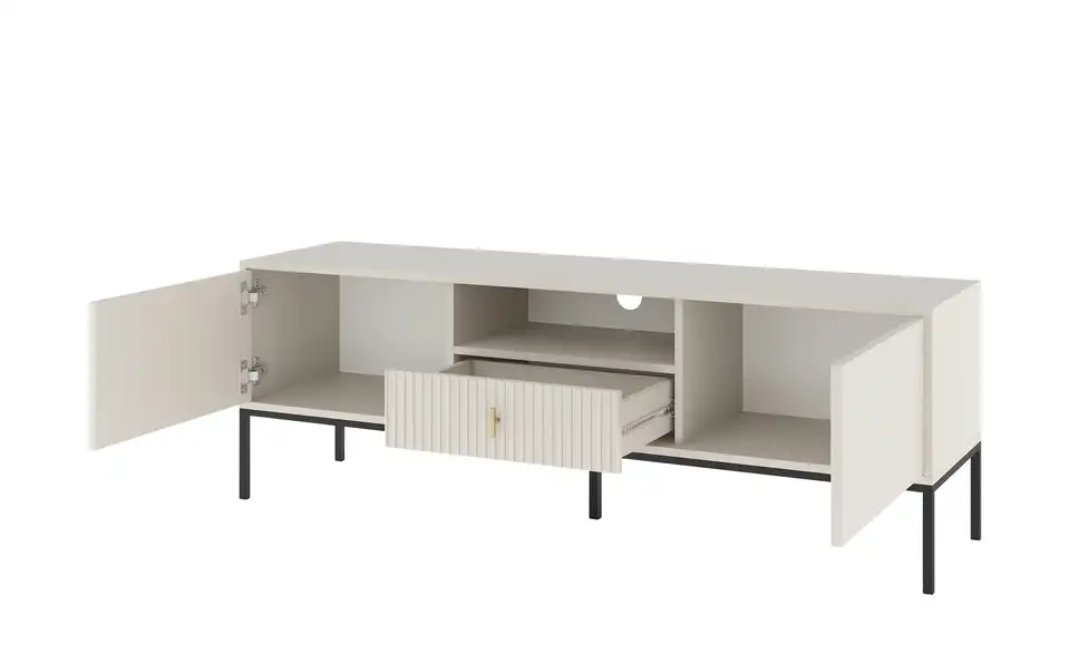 TV-Lowboard, geöffnet