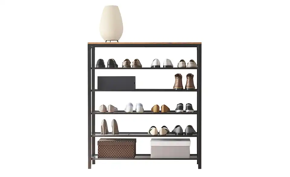 Schuhregal Darek, Frontansicht