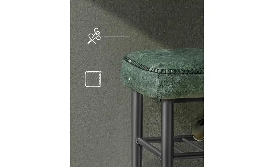 Schuhbank Ekho, Bild mit Text