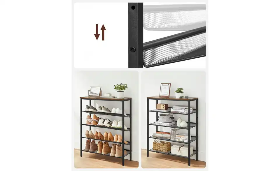 Schuhregal Darek, Detailansicht