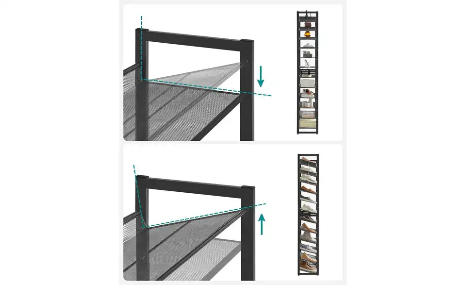 Schuhregal Darren, Detailansicht