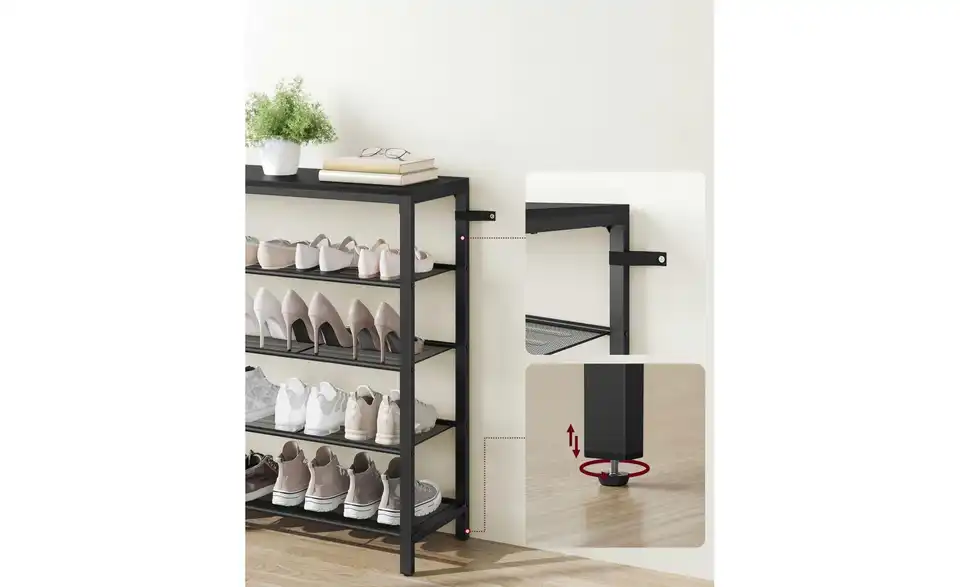 Schuhregal Darek, Detailansicht
