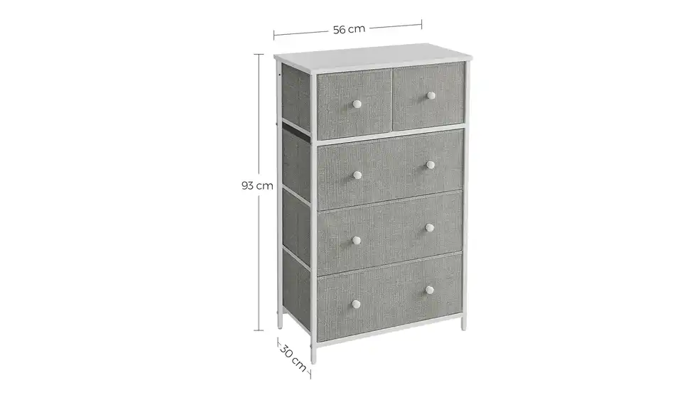 Kommode Bellah, Bemaßung