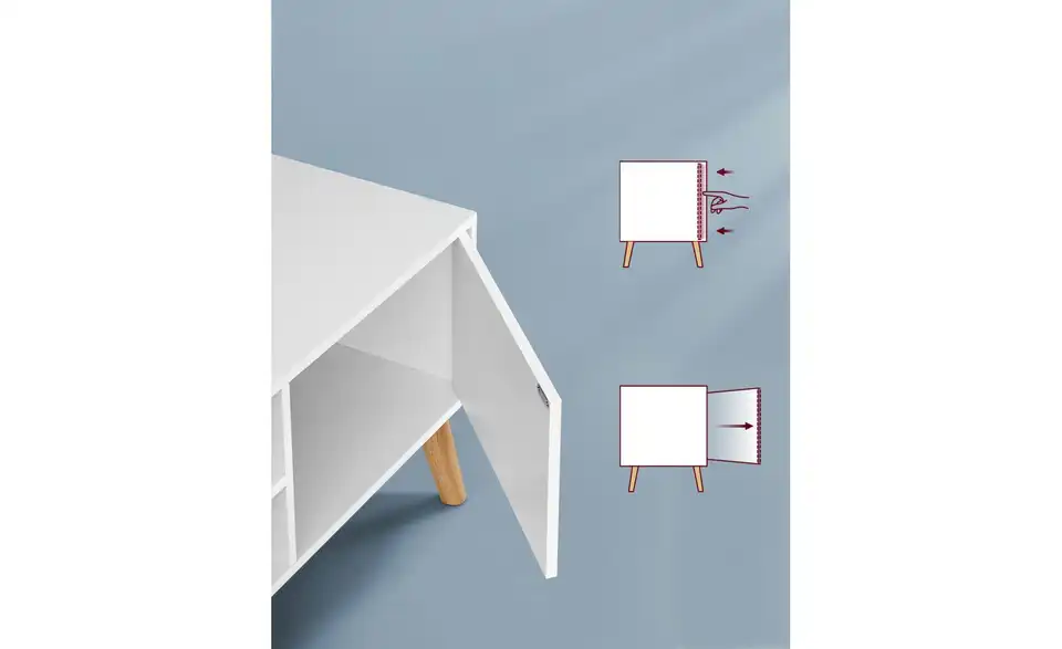 TV-Lowboard, Detailansicht
