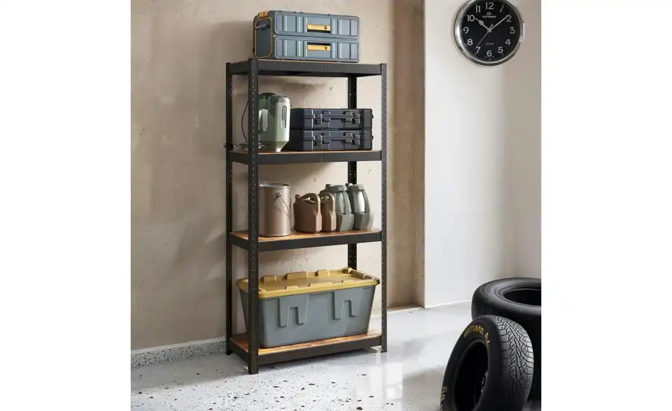 Schwerlastregal, in Wohnsituation