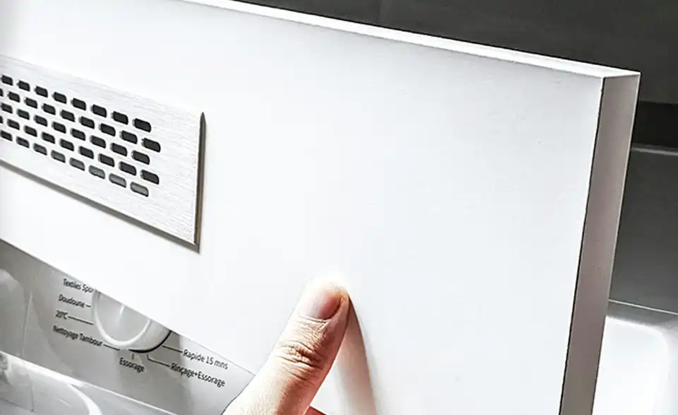 Waschmaschinenschrank, Detailansicht