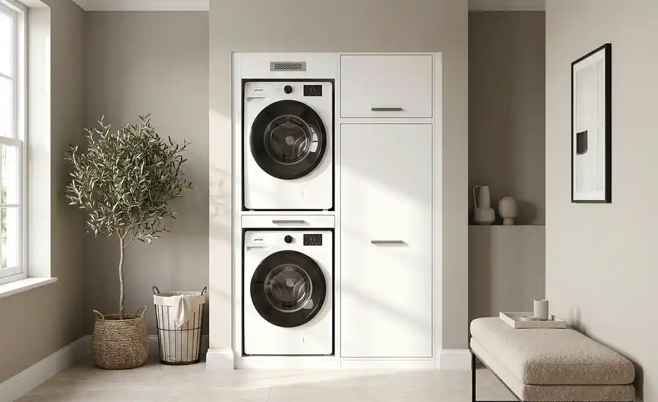 Waschmaschinenschrank, in Wohnsituation