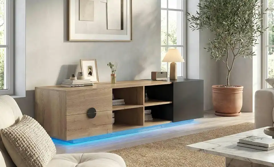 TV-Lowboard Quint, in Wohnsituation