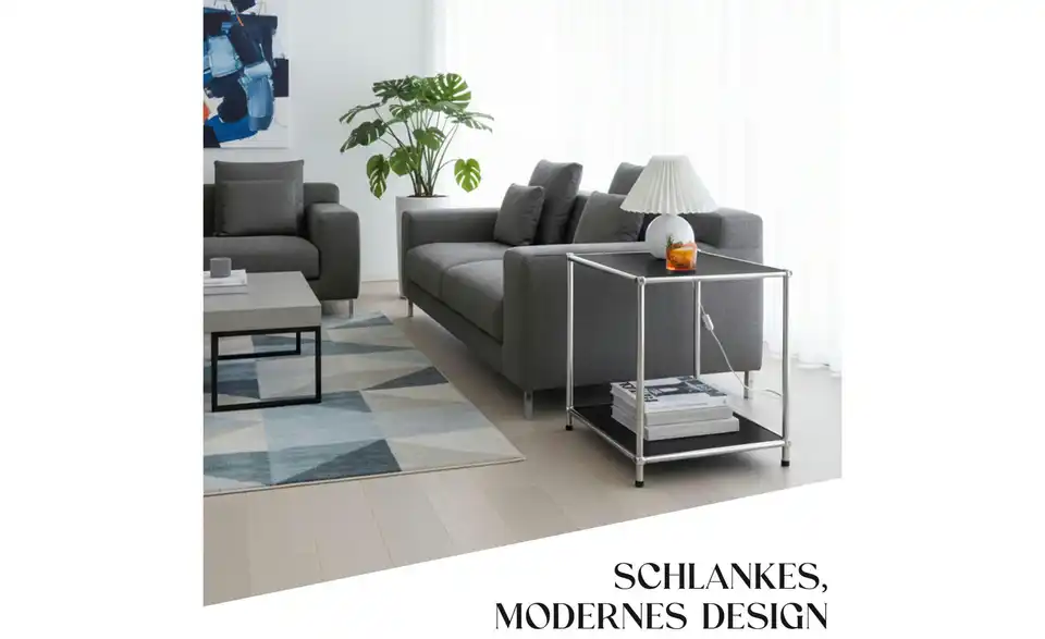 Floordirekt Metallregal, Bild mit Text