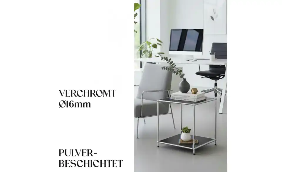 Floordirekt Metallregal, Bild mit Text