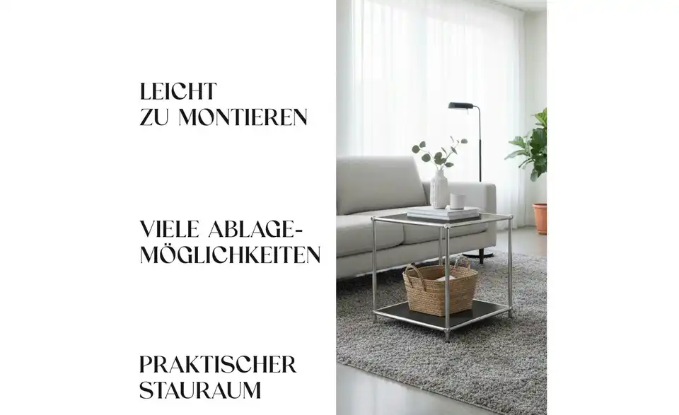 Floordirekt Metallregal, Bild mit Text